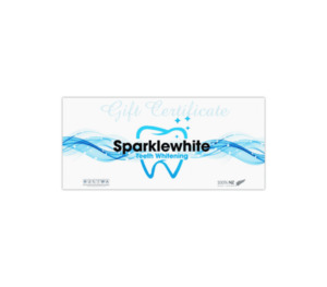Products: Gift Vouchers pack of 10 - Sparkle White