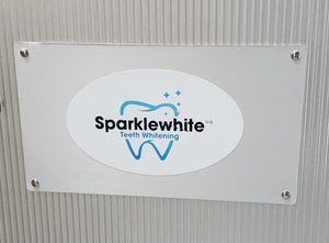 Products: Oval bumper sticker for your car bumper, trolley bag, window etc - Sparkle White