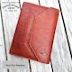 Hawk Wrap Closure A5 Notebook Cover - Full Grain Whisky Calf Leather