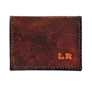 Travel Gifts: Urban Cross Card Wallet - Hand Finished - Embossed Initials