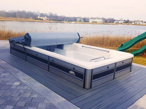 Products: End2End Swim Spa Covers - Demo (used on E2000 swim spa) 2.27m W x 6.19m L