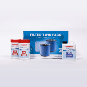 INS - Standard Microban Filter Pair, Filter Cleaner & 2kg Chlorine Subscription Pack
