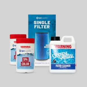 INS - Platinum Microban Filter, Filter Cleaner & 2kg Chlorine Subscription Pack