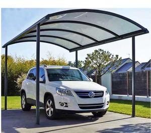 Carports: M Type - Curved Roof Carport - 1 Car- Kitset Dimensions