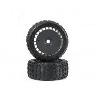 Products: dBoots Katar T Belted 6S Tire Set Glued (Blk) (2) by ARRMA