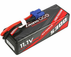 Radio Controlled Accessories: Gens Ace - 5300mAh 3S 11.1v 60C Hardcase with EC5