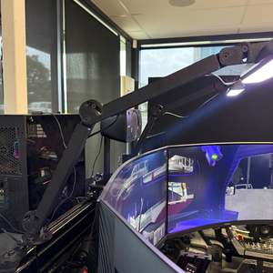 Racing Accessories: Adjustable Sim Racing Light Mounts for Govee Flow Plus