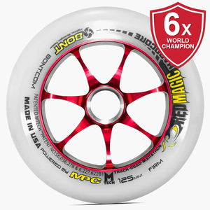 Products: Bont Red Magic 125mm Hardcore 2.0 Inline Skate Wheel - Speed Rollerz