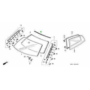 Civic Eg: Honda Genuine Windscreen Moulding - EG Civic