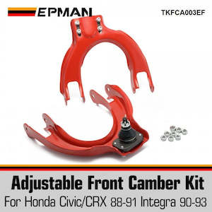 Crx Ef Non Vtec: EPMAN Adjustable Front Upper Camber Kit Ball Joint Control Arm Compatible For Honda Civic CRX EF DA 88-91 - 2 pieces