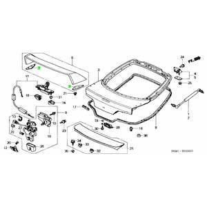 Integra Dc5: Honda Genuine Spoiler Gasket - DC5