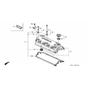 Honda Genuine Rocker Cover Gasket - D13B, D14B D15Z
