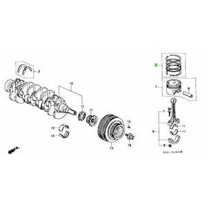 D15: Honda Genuine D15 Ring Set (std)