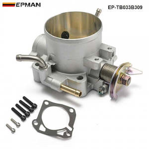 D Series D16: EPMAN ALUMINUM SILVER INTAKE MANIFOLD 70MM THROTTLE BODY FOR HONDA B16 B18 D16 F22 B20 D/B/H/F EG EK H22