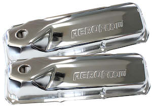 302 351C FORD STEEL VALVE     COVERS CHROME WITH AF LOGO