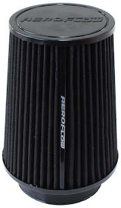 Air Filters: 4" CLAMP-ON ROUND FILTER  5.9 O.D, 7.3 HIGH BLACK COTTON