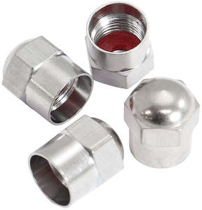 Wheels: REPLACEMENT VALVE CAPS FOR    ALL VALVE STEM CHROME 4 PACK