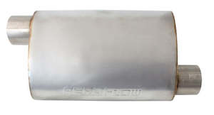 3" OFFSET / OFFSET MUFFLER 13.75" LENGTH, 9.45" W, 5.3" H