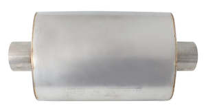 2.5" STAINLESS STEEL AEROFLOW 5500 SERIES MUFFLERS - CENTER INLET/CENTER OUTLET