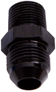 MALE FLARE -10AN TO 1/2" NPT BLACK MALE FLARE TO NPT ADAPTE