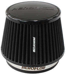 Pod Filters: 5" CLAMP-ON TAPERED FILTER 4.6-6.5 O.D, 4.15 HIGH BLACK