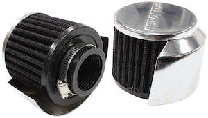 1-3/8" BREATHER FILTER WTH SHIELD 3"O.D 2-1/2H CHROME TOP
