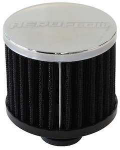 Breathers: 1-1/4" PUSH IN BREATHER FILTER3" O.D,2-1/2" H,CHROME TOP
