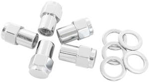 0.550 SHANK CLOSED NUTS 7/16 CHROME 7/16-20" WHEEL (5)