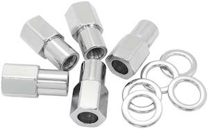 0.750 SHANK OPEN NUTS M14x1.50CHROME M14 x 1.50mm WHEEL (5)