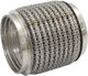 2-1/4" I.d Exhaust Mesh Flex Pipe Joint 4" Long 304 S/steel