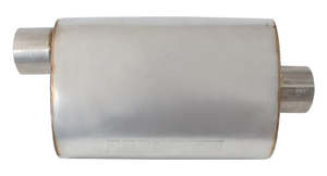 4" OFFSET / CENTER MUFFLER 22" LENGTH, 11.77" W, 6" H