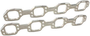 Ford 289-351W header flanges 1-7/8" square port PAIR VIC JR