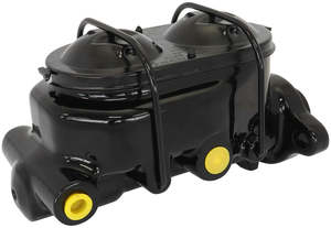 BRAKE MASTER CYLINDER 1-1/8" BORE CAST IRON BLACK GM