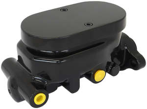 BRAKE MASTER CYLINDER 1" BORE CAST ALUMINIUM BLACK SMOOTH