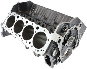 Blocks: SBC BARE ENGINE BLOCK 4.000" BORE 9.02 DECK MAIN BEAR 350
