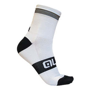 SOCKS ACCESSORY: ALE Reflex Socks with Reflective Detail - White and Black