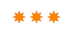 Three Star Sticker