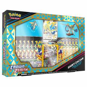 Pokemon Trading Card Game Elite Trainer Box: Sword & Shield: Crown Zenith - Premium Figure Collection (Shiny Zacian)
