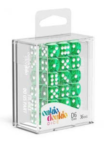 Rpg Dice: Oakie Doakie Dice Translucent - D6 12mm Green (36)