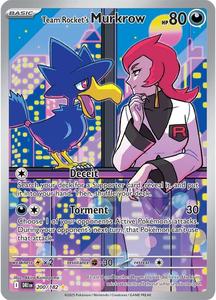 Games Over 200: Team Rocket's Murkrow (200/182) [Scarlet & Violet: Destined Rivals]