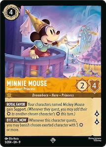 Lorcana Singles In Stock: Minnie Mouse - Sweetheart Princess (5/204) [Fabled]