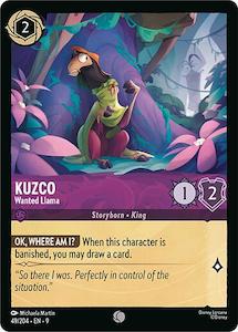 Lorcana Singles In Stock: Kuzco - Wanted Llama (49/204) [Fabled]