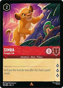 Lorcana Singles In Stock: Simba - Scrappy Cub (105/204) [Fabled]