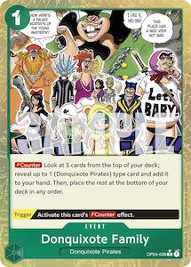 One Piece In Stock: Donquixote Family (Textured Foil) [Premium Booster -The Best-]