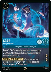 Lorcana Singles All: Scar - Eerily Prepared (21) [Promo Cards]