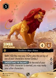 Lorcana Singles All: Simba - Pride Protector (8) [Promo Cards]