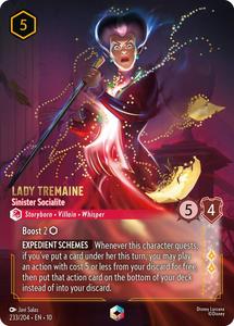 Lorcana Singles All: Lady Tremaine - Sinister Socialite (Enchanted) (233/204) [Whispers in the Well]