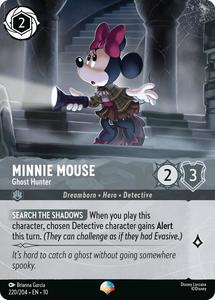 Lorcana Singles All: Minnie Mouse - Ghost Hunter (Epic) (220/204) [Whispers in the Well]