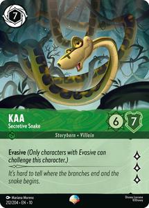 Lorcana Singles All: Kaa - Secretive Snake (Epic) (212/204) [Whispers in the Well]