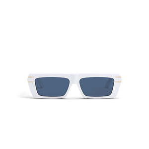 Dior Signature S2U 50B White Gold Blue Lens (IN-STORE ONLY)